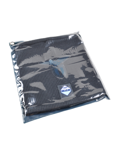 SCALDACOLLO MAGLIA 1X1 PATCH PELLE RICAMATO INT.PILE 50%PC 50%PL LAZIO