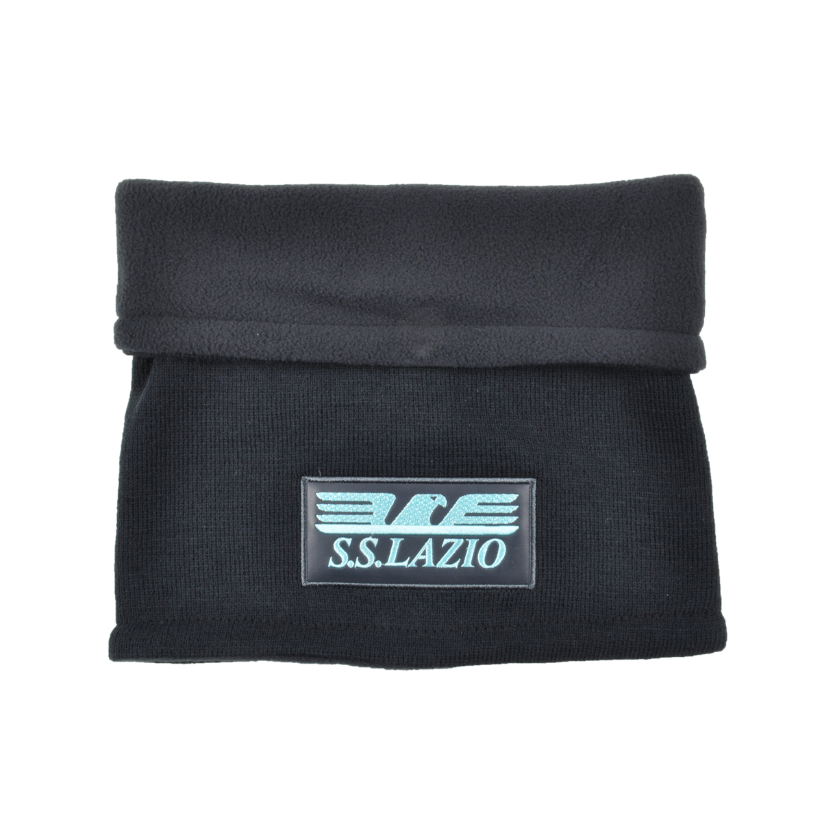 SCALDACOLLO MAGLIA LISCIA PATCH PELLE RICAMATO INT. PILE 50%PC 50%PL LAZIO