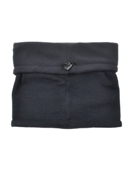 SCALDACOLLO MAGLIA LISCIA PATCH PELLE RICAMATO INT. PILE 50%PC 50%PL LAZIO