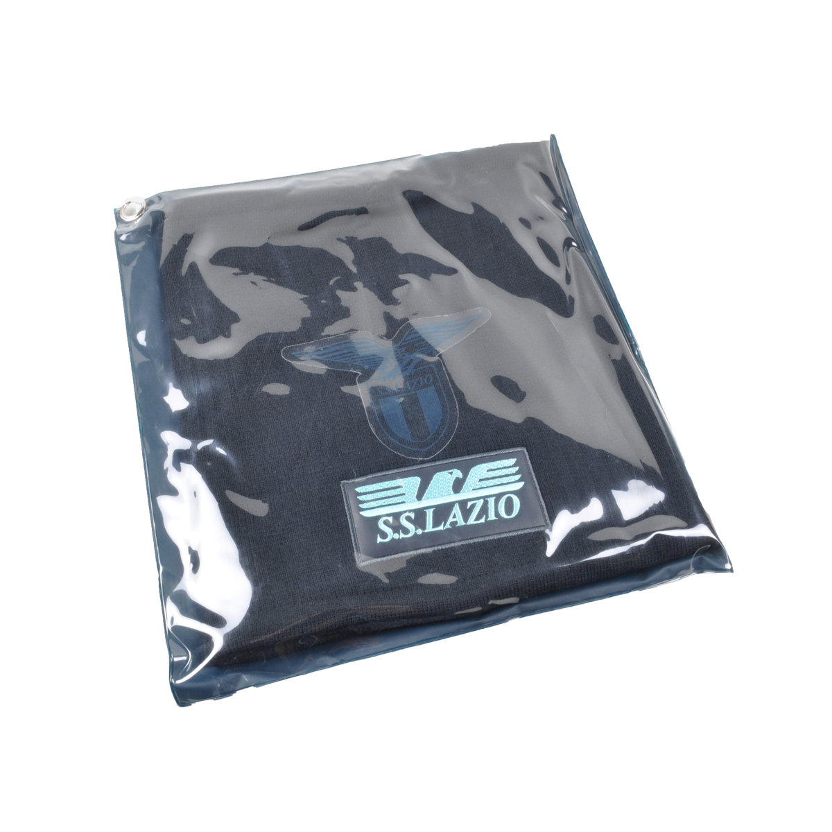 SCALDACOLLO MAGLIA LISCIA PATCH PELLE RICAMATO INT. PILE 50%PC 50%PL LAZIO