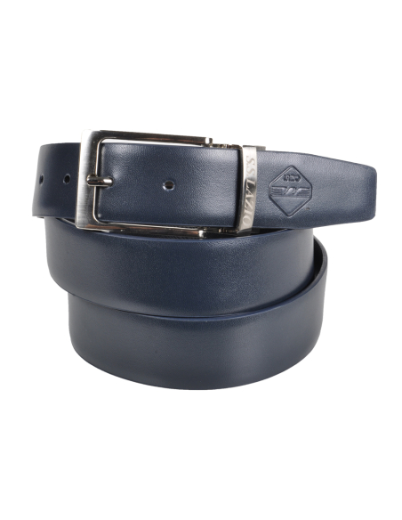 CINTURA PELLE CLASSICA REVERSIBILE SAFFIANO LISCIA IN BOX S M LAZIO