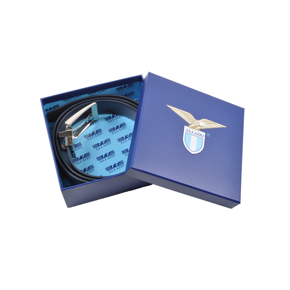 CINTURA PELLE CLASSICA REVERSIBILE SAFFIANO LISCIA IN BOX L XL LAZIO