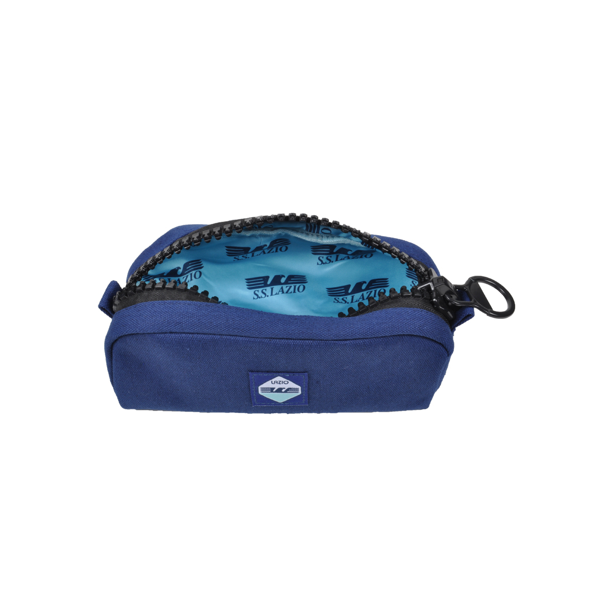 POCHETTE CANVAS BIG CON ZIP GRANDE 80% PL 20%CO LAZIO