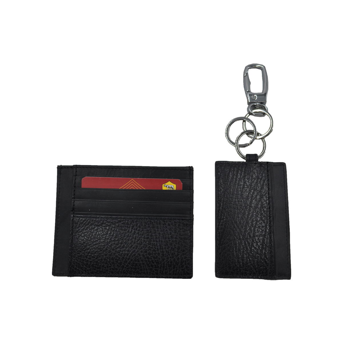 PARURE PORTACARTE E PORTACHIAVI 100%PELLE ROMA