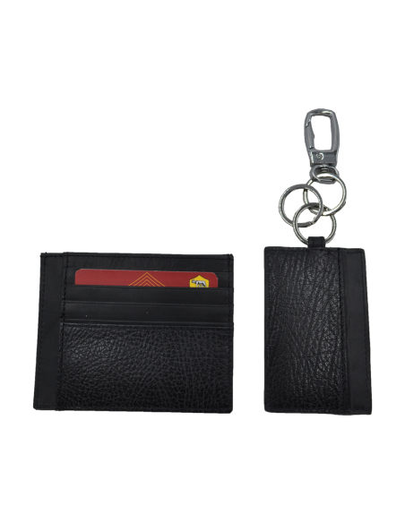 PARURE PORTACARTE E PORTACHIAVI 100%PELLE ROMA