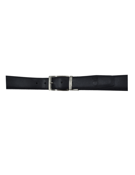 CINTURA PELLE CLASSICA REVERSIBILE SAFFIANO LISCIA IN BOX S M ITALIA