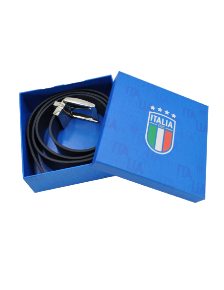 CINTURA PELLE SPORT REVERSIBILE FULL GRAIN LISCIA IN BOX  S M ITALIA