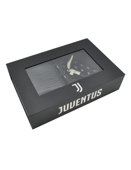 CINTURA  E PORTAFOGLIO 100% PELLE REVERSIBILE size L XL JUVENTUS