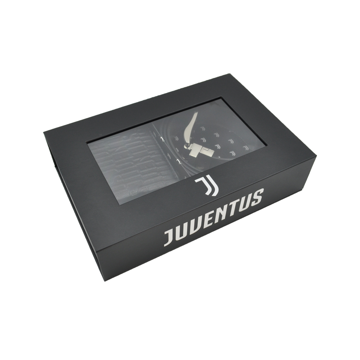 CINTURA  E PORTAFOGLIO 100% PELLE REVERSIBILE size S M JUVENTUS