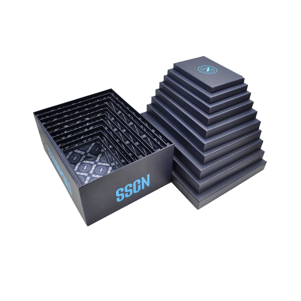 SET 10 PEZZI STORAGE BOX Enzo Castellano SSC NAPOLI