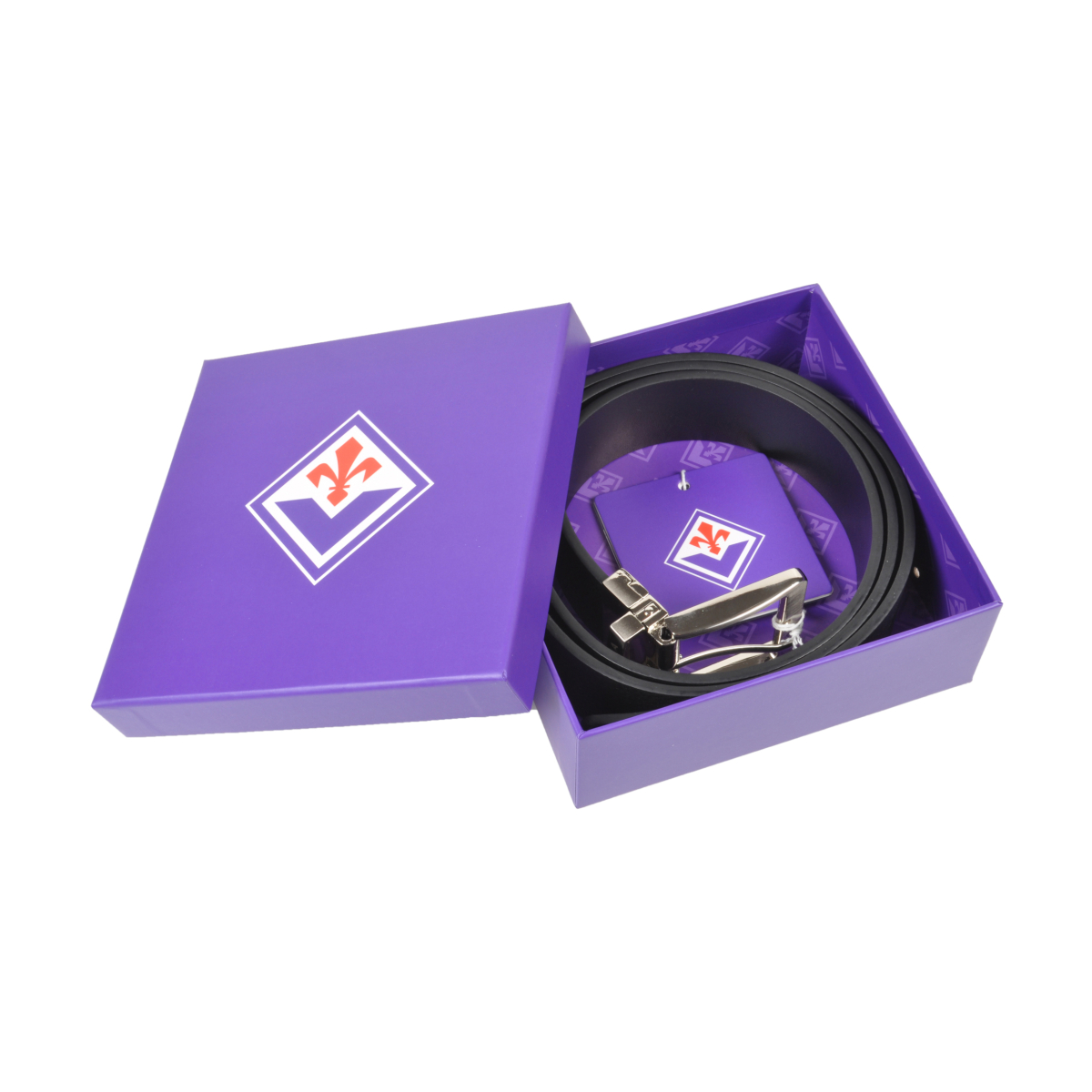 CINTURA PELLE SPORT REVERSIBILE FULL GRAIN LISCIA  IN BOX size S M FIORENTINA
